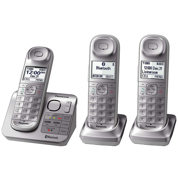 Panasonic KX-TGL463S Link2Cell 3 Cordless Handsets - Silver