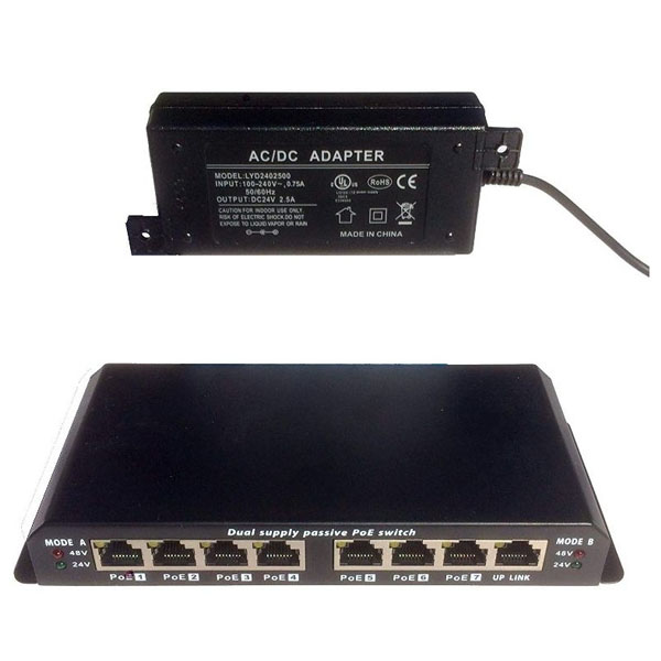 Cortelco 8 Port Gigabit PoE Switch