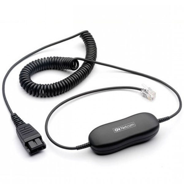 Jabra GN1216, QD to RJ9 6' Coiled Cord