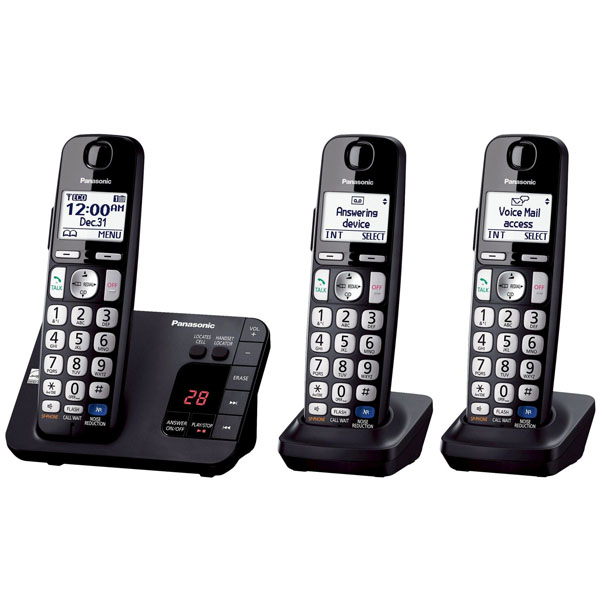 Panasonic KX-TGE234B Caller ID Expandable Cordless Handsets