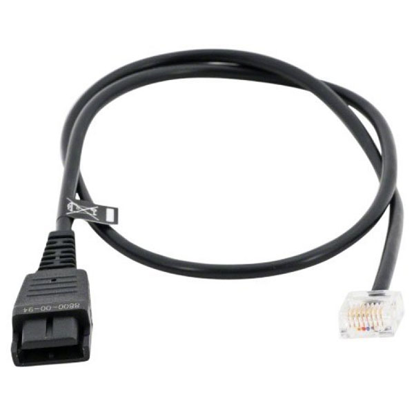 Jabra QD to RJ-45 Straight Cord for Siemens OpenStage Phones